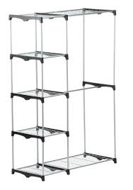 Build your own wardrobe closet to solve the problem and add to the room's decor at the same time. Honey Can Do Wrd 02124 Double Rod Freestanding Closet Chrome Toolboxsupply Com