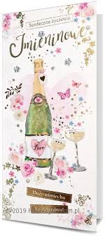 Zwyczaj świętowania imienin wbrew pozorom nie jest powszechny, a same życzenia imieninowe mieszkańców niektórych regionów świata mogą po. Kartka Imieninowa Serdeczne Zyczenia Imieninowe K Dl Classic 92 Sklep Smart Deco