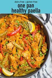One Pan Healthy Paella Recipe Paella Recipe Healthy Chicken Recipes Paella Recipe Chicken
