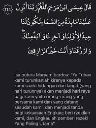 أعوذ بالله من الشيطان الرجيم. Apih Azizan Twitter àªªàª° Bacalah Surah Al Maidah Ayat 114 Setiap Hari Baca 3 Kali In Shaa Allah Amalan Rezeki Tak Habis 7 Keturunan