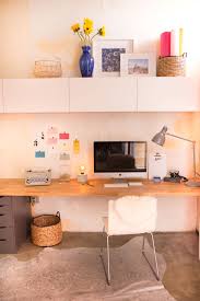 Built In Wall Desk On A Budget Ikea Butcher Block Butcher Block Desk Built In Wall Shelves