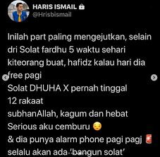 Setiap bacaan dipermudahkan dengan ejaan rumi dan kelebihan solat sunat dhuha. Solat Dhuha Tak Pernah Tinggal 12 Rakaat Pu Riz Buka Cerita Tentang Hafidz Roshdi