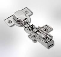 GTV 10 charnières hydrauliques ECHC, superposables - Charnière avec amortissement - Butée d'angle - Plaque de montage H = 0 avec vis européennes - ...