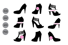 Download High Heel Svg High Heel Monogram Svg High Heels Shoes Svg 86666 Cut Files Design Bundles
