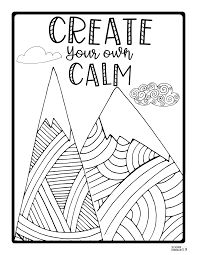 Grab a copy of this free printable list. The School Counselor Is In Mindfulness Coloring Sheets