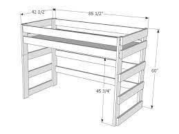 Dimensions Of Loft Bed L212 Build A Loft Bed Loft Bed Plans Loft Bed