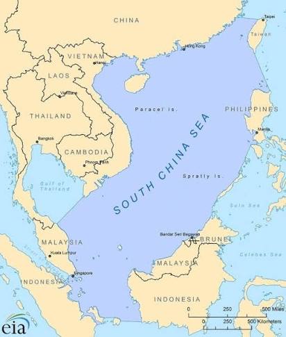 Map of the South China Sea (SCS). Note that the Gulf of Thailand is... |  Download Scientific Diagram