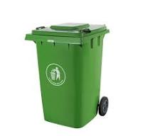 Pattumiera all'aperto di plastica del bidone della ...