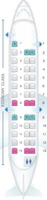 Seat Map Expressjet Airlines Embraer Erj135 V1 Expressjet