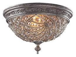 Moreover, our semi flush mount lighting fixtures are ideal for homes with high ceilings or with sufficient clearance above a table. Elk Lighting 6232 4 Crystal Renaissance Flush Mount Ceiling Fixture