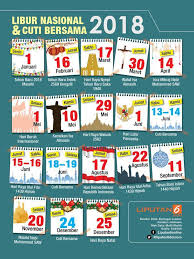 Cuti umum perak 2019 publicholidays com my. Catat Inilah Kalender Hari Libur Dan Cuti Bersama Tahun 2018 Dream Indonesia