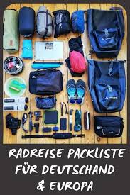 Die Ultimative Packliste Fur Deine Radreise Reise Packliste Packliste Radtour