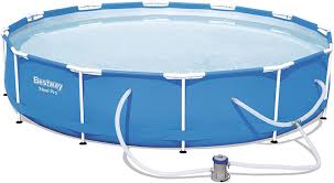 Bestway 56680 Steel Pro 12ft X 30in Above Ground Round Frame Pool Set For Kids Adults In 2020 Pool Hot Tub Bestway Stock Tank Hot Tub