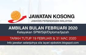 The department of statistics (jabatan perangkaan negara), malaysia was established in 1949 under the statistics ordinance 1949 and was then known as bureau of statistics. Jawatan Kosong Jabatan Perangkaan Malaysia Februari 2020