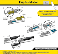 Rain-X Latitude Water Repellency 2-IN-1 Windshield Wiper Blade 24"