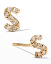 Initial Stud Earrings Neiman Marcus