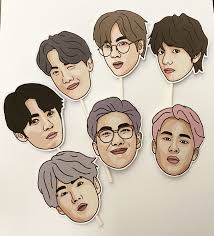 The free tags inspired by the super popular korean boy band features all the members of the band on each tag. Bts Cupcake Toppers Bts Birthdays Bts Cake Cupcake Toppers