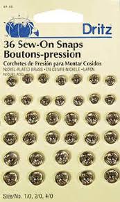 69 Specific Dritz Sew On Snaps Size Chart