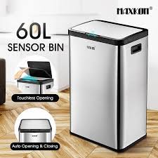 Maybe you would like to learn more about one of these? Maxkon 60l Motion Sensor Recycling Bin Kitchen Rubbish Waste Garbage Stainless Steel Trash Bin Silver Crazy Sales