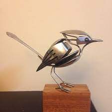 Airtight 1 Spoon Birds Cutlery Art Metal Sculpture Artists Steel Art