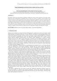 The reason behind the inflation problem is owed to numerous factors, including internal economical causes and. Pdf The Determinants Of Inflation In Malaysia