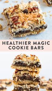 Healthier Magic Cookie Bars Vegan Gluten Free Eating Bird Food Recipe Healthy Dessert Recipes Milk Recipes Vegan Dessert Recipes