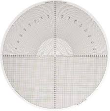 made in usa 14 inch diameter grid and radius mylar optical comparator chart and reticle 04240297 msc industrial supply