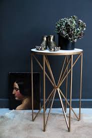 Butterfly Side Table Brass White Marble Coffee Side Tables Furniture Side Table Decor Unique Side Table Living Room Side Table