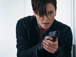Charlize theron's short hair & bold lip — her pretty look. The Old Guard Review Netflix Immortality Thriller Won T Live Long In The Memory Movies The Guardian
