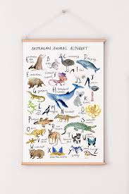 Alphabet Nursery Art Animal Poster Abc Australian Animal Etsy In 2021 Alphabet Nursery Art Alphabet Nursery Animal Nursery Art