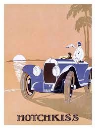 Hotchkiss Automobile Giclee Print At Allposters Com Art Deco Car Automotive Art Vintage Poster Art