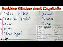At present, indian has 28 . Indian States And Capitals Alphabetical Order States Capitals Of India Indian States Alphabetically Youtube