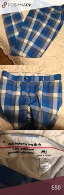 Moods Of Norway Blue Plaid Checkered Suit Pants In Excellent