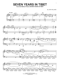 Seven Years In Tibet by John Williams - Piano Solo - Digital Sheet Music |  Sheet Music Plus