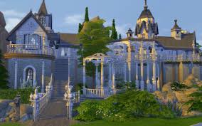 Fantasy Elven Houses In A Nice Green Valley With Waterfalls Slope Stream Cave Bridges And Different Charateristic Rooms Fantasy House Outpost Green Valley