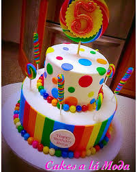 Candy Themed Birthday Cake For 5 Year Old Sweet Birthday Cake Birthday Cake Kids Cool Birthday Cakes