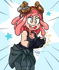 My hero academia loves to reference other anime, manga, comic books, music, and movies.this is seen in one moment featuring mei hatsume and her power suit that she had midoriya in for a scene. Mei Hatsume My Hero Academia By Knebulanight On Newgrounds