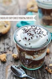 Mix the butter and cream cheese together until they… thor videa : Chocolate Chip Cookie Pudding Parfaits Good Life Eats