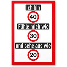 40 Geburtstag Schild Als Lustige Geburtstagskarte Geschenk Fur Manner Und Frauen Deko Fur De In 2020 Geburtstag Gedicht Geburtstag Bilder Lustige Geburtstagskarten
