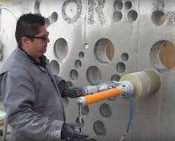 Once you have reached the depth you require, change over to a slightly bigger drill bit. How To Cut Big Holes In Concrete Without A Hose Or Cord Core77