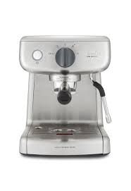 It can extract a flavorful espresso from almost any beans and grind, and its milk reservoir will automatically mix a cappuccino or latte for you. Breville Barista Mini Espresso Coffee Machine