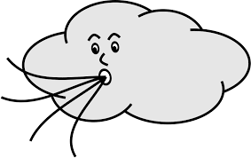 Clip Art Clouds Wind Cartoon Blowing Wind Free Clip Art