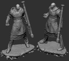 50 Mm Nemesis Resident Evil 3 Miniature Dnd D D Pathfinder Zombicide V 2020 G
