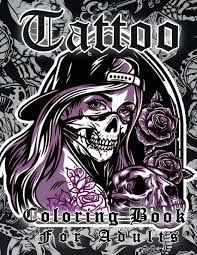 Download Tattoo Coloring Book For Adults More Than 50 Coloring Pages For Adult Relaxation With Beautiful Modern Tattoo Designs Such As Sugar Skulls Guns Roses And More Publishing Bosm 9798699422852 Amazon Com Books