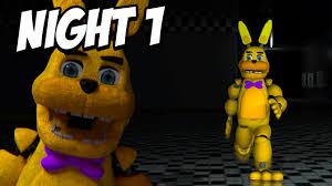 Five Nights At Fredbears Free Roam Fnaf Fredbear And Friends Attack Night 1 Youtube