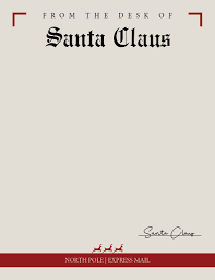 Get unique business letterhead templates and brand them with one click in our simple online editor. Printable Santa Letterhead Templates Free Printabulls
