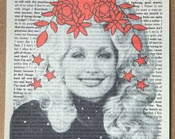 LAST CHANCE Dolly Parton Flower Crown Quote Print