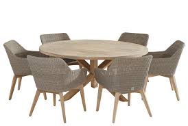 Teak garden dining sets uk. 4 Seasons Outdoor Avila 6 Seat Louvre Teak Dining Set Niture Uk