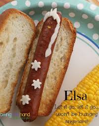 Queen Elsa Frozen Hot Dog Easy Summer Dishes Summer Dishes Cooking Recipes
