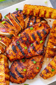 Grilled pineapple with honey, lime juice and cinnamon. Hawaiian Grilled Chicken And Pineapple Averie Cooks